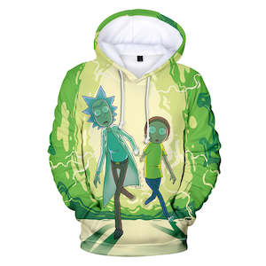 Hot Cartoon Rick and Morty 3D Print Cosplay Hoodie Pullover Sweatshirts Unisex T&hellip;