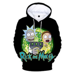 Hot Cartoon Rick and Morty 3D Print Cosplay Hoodie Pullover Sweatshirts Unisex T&hellip;