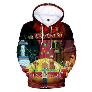 Hot Cartoon Rick and Morty 3D Print Cosplay Hoodie Pullover Sweatshirts Unisex T&hellip;