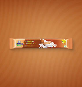 Confectionery: Cream Wafers - Crunchy Coconut
