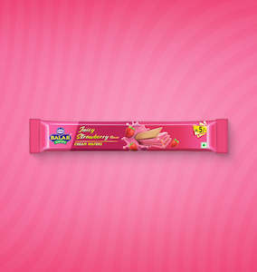 Confectionery: Cream Wafers - Juicy Strawberry