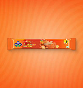 Confectionery: Cream Wafers - Tangy Orange