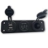 Power Socket with Dual USB Surface mount Absolute Marine