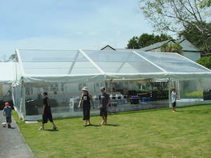 Marquee: 10x15m Clear Marquee