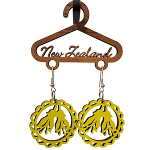 Products: Kowhai Earrings Abstract Design