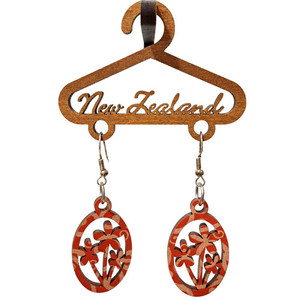 Products: Flower Earrings Abstract Design