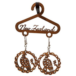 Kereru Earrings Abstract Design