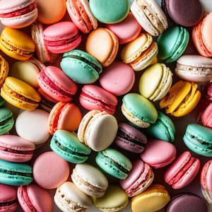 Edible Baking Decorations: Add macarons