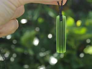 Products: Small Pounamu Grooved Drop — A Carved Piece