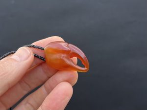 Carnelian Crab Claw — A Carved Piece