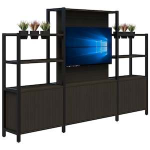 Storage: Grid 40 TV / Planter Shelves inc. Artificial Plants