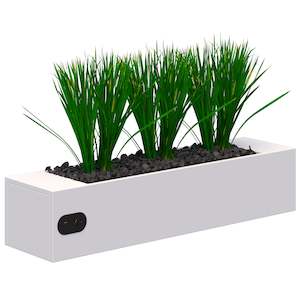 Nz Made: Table Top Planter Box inc Power & Artificial Plants