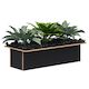 Table Top Planter Box - Set of pots and artifical plants