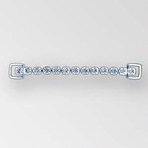 Bikini Connectors: 1 Row Crystal SS29 Strap Connector