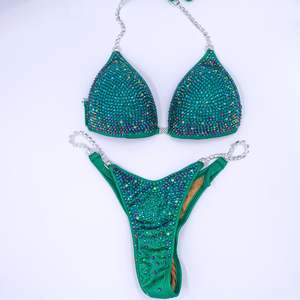 Quick Ship Bikinis: Green Volcano Ombré Quick Ship