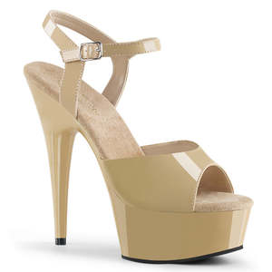 Competition Heels: Delight 609 Nude