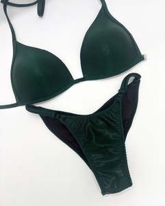 Quick Ship Bikinis: Hunter Green Fitmodel Quickship