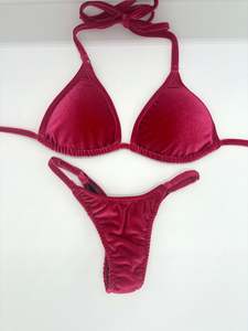 Raspberry Velvet Posing Bikini