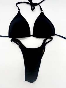 Black Matte Posing Bikini