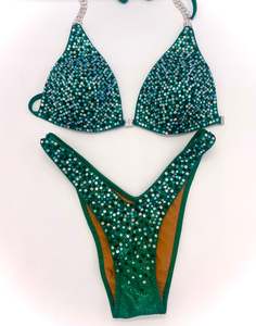 Green figure suit