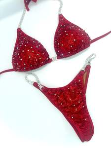 Red quickship bikini