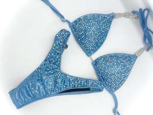 Sky blue quickship figure suit