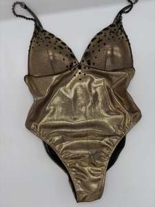 Gold/Black Modest Swimsuit sample piece