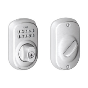 Electronic Digital Locks: Schlage BE365 Plymouth Keypad D/B SCP