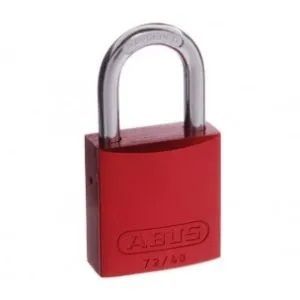 Coloured Aluminium Padlocks: Abus 72/40 Ali Padlock Red 144 Fire Key