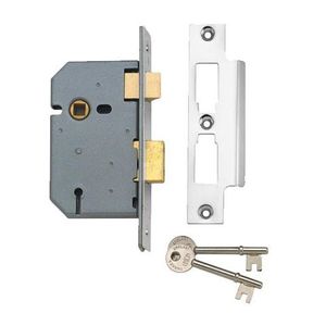 Locks: Union 2277 3Lvr Mortice Lock 3in SC