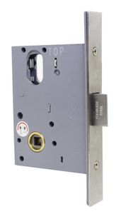 Locks: Miles Nelson 60mm Backset Passage Latch SS