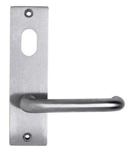Door Handles - Commercial: Miles Nelson 152/90 Intl Plate Lvr & Cyl Hole