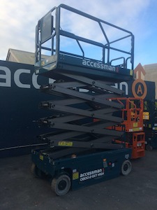 Products: 10 Metre Electric Scissor Lift - Accessman Group Making Height Easy