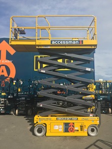 Products: 12 Metre Electric Scissor Lift Accessman Group Making Height Easy