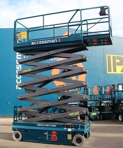 14 Metre Electric Scissor Lift - Accessman Group Making Height Easy