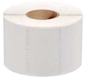 Products: Labels 50 x 30mm Gloss White 1500 per roll Accurate Labelling