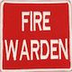 Fire Warden Patch - Embroidered