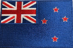 New Zealand Flag Patches: Flag Patch of NZ - Multiple colours/sizes