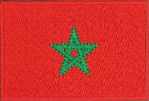 World Flags Flags Of Africa: Morroco Flag Patch