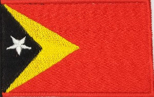 World Flags Flags Of Asia: Timor-Leste Flag Patch