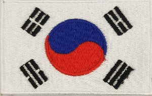 World Flags Flags Of Asia: South Korea Flag Patch