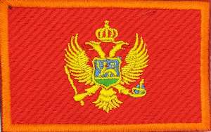World Flags Flags Of Europe: Montenegro Flag Patch