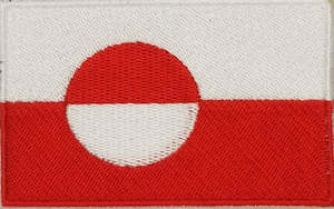 World Flags Flags Of Europe: Greenland Flag Patch
