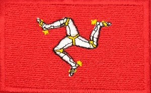 World Flags Flags Of Europe: Isle of Man Flag Patch