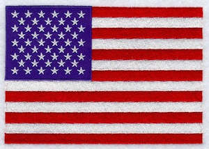 World Flags Flags Of North America: United States of America Flag Patch