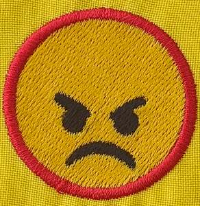 Emoji Patches: Enraged Face