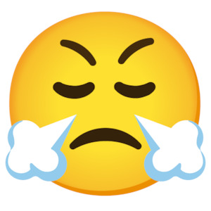 Emoji Patches: Face With Steam From Nose
