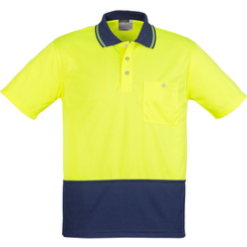 Polos: Syzmik Unisex Hi Vis Basic Spliced Polo - Short Sleeve ZH231