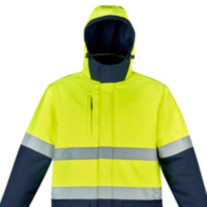 Syzmik Unisex Hi Vis Antarctic Softshell Taped Jacket ZJ553