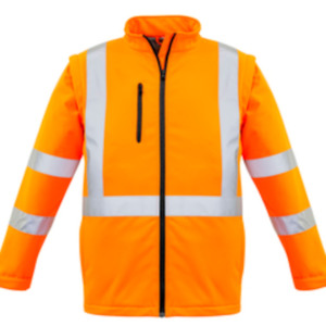 Syzmik Unisex Hi Vis 2 in 1 X Back Soft Shell Jacket ZJ680